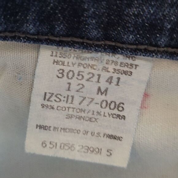 LEE ORIGINAL JEANS, WOMEN'S FIVE POCKET BLUE JEANS, SIZE 12, NOT WORN - Picture 7 of 9